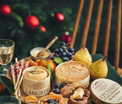 Planche apéritive de noël au Langres et à l’Epoisses