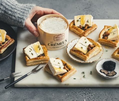 Carrés feuilletés au Crèmeux à la Truffe d'été